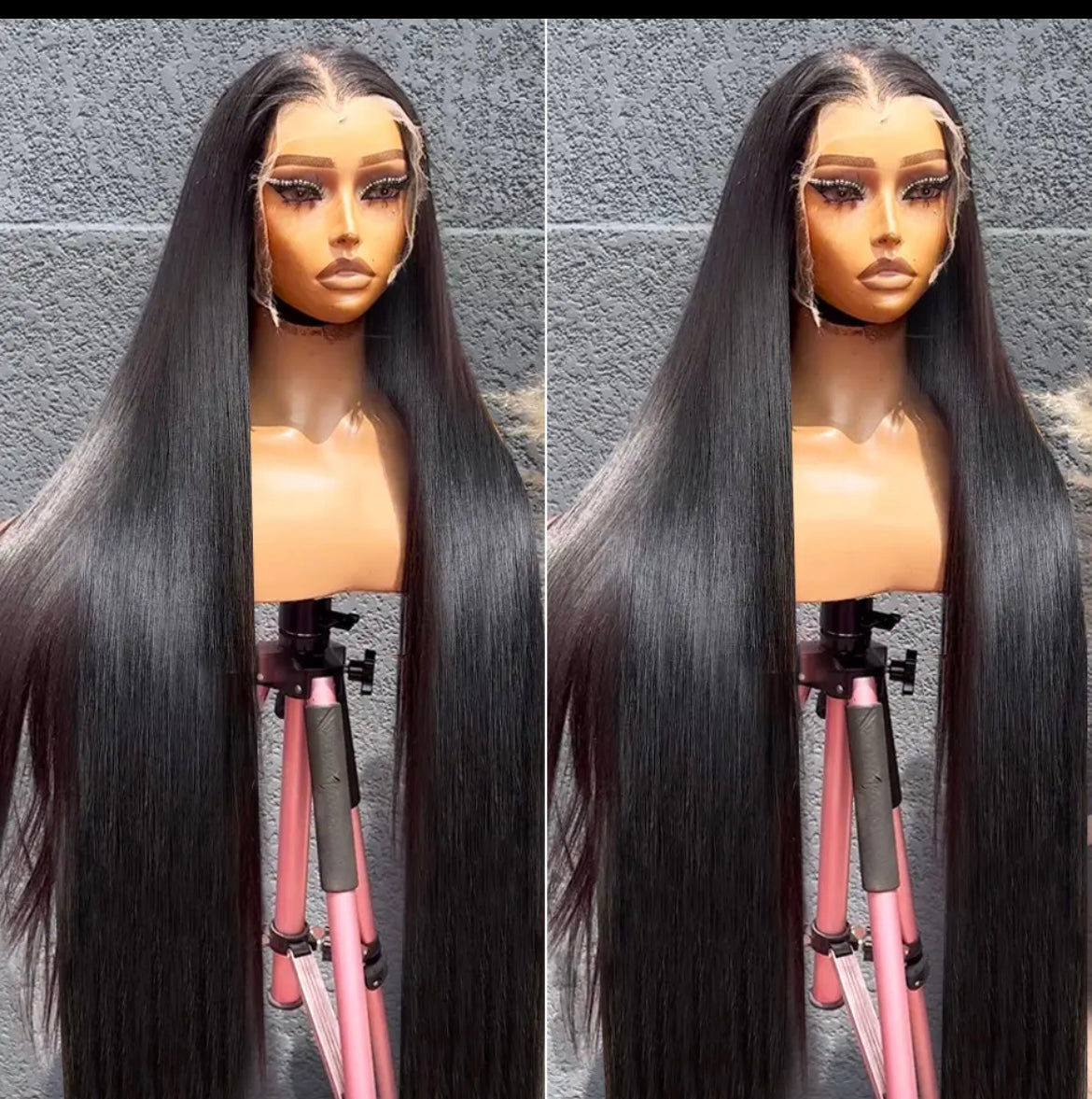 30”chinese bone straight hair.. kin K closure